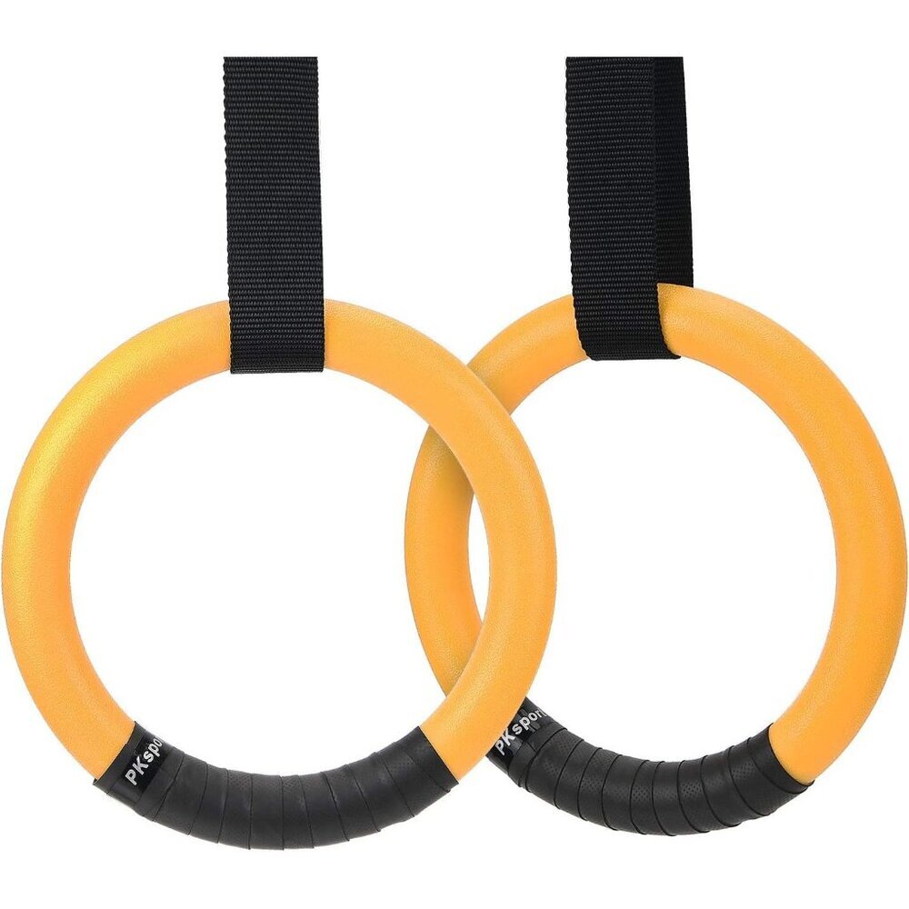 Gymnastic Rings 1100lbs Capacity with 14.76ft Adjustable Buckle Straps Pull Up E